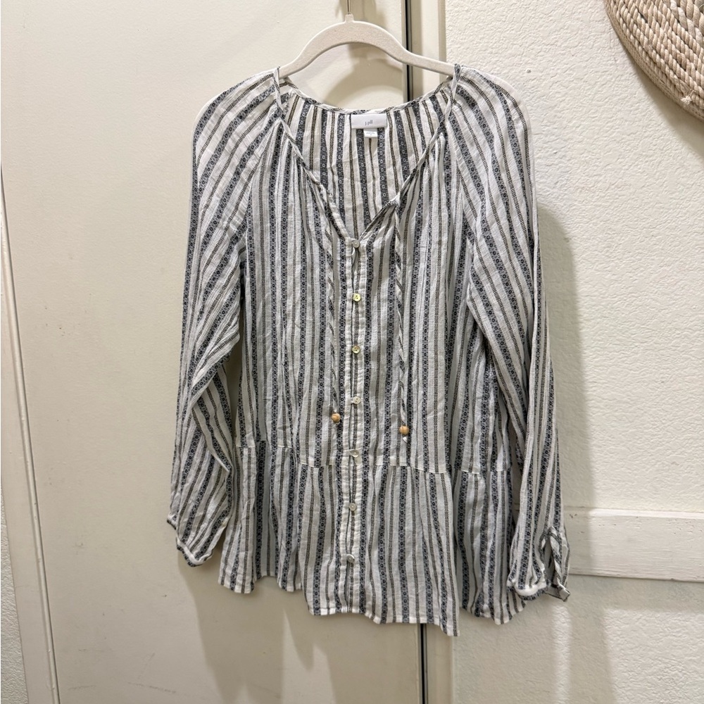 J Jill button down top small